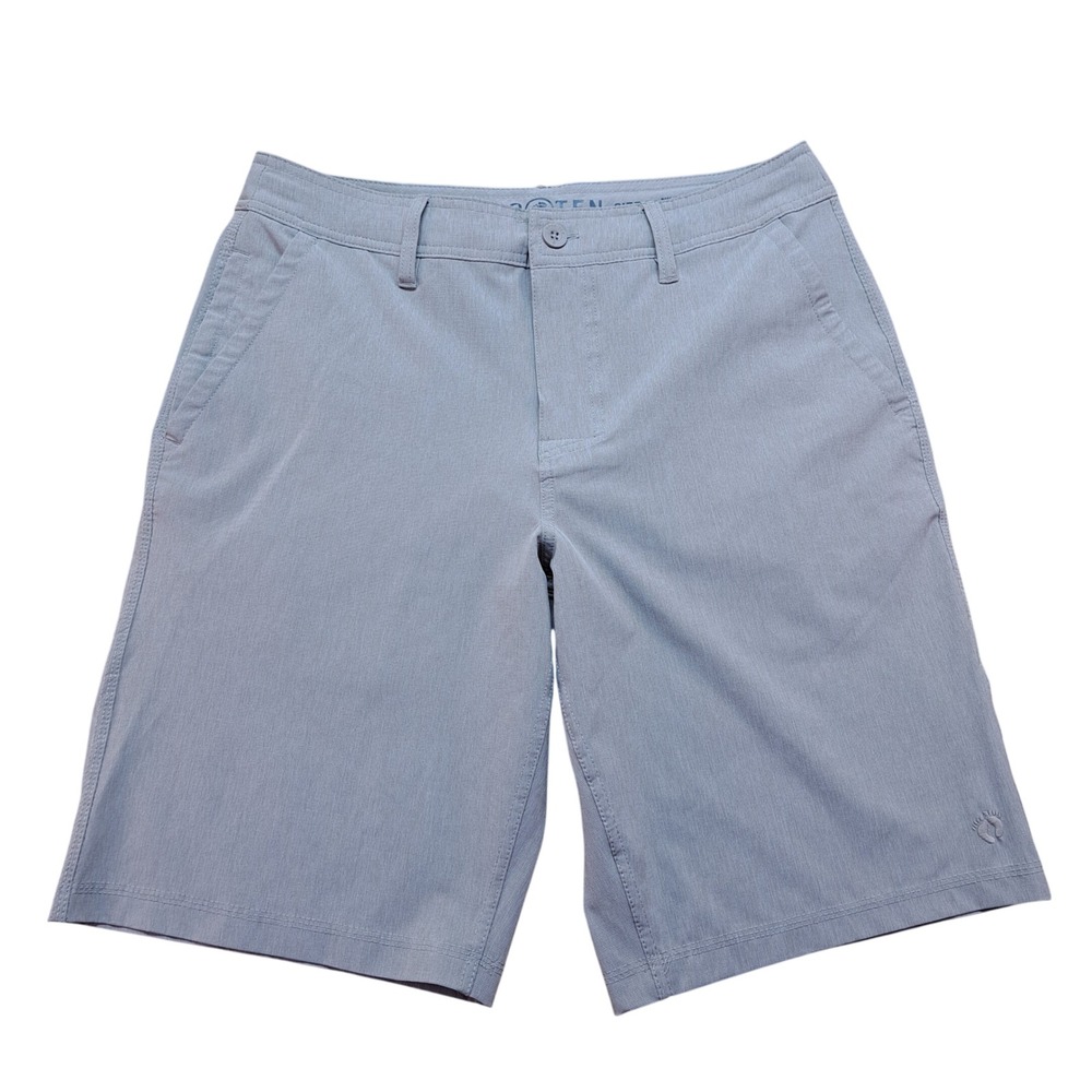 Hang Ten Hybrid Shorts Mens 32 Grey Excellent Heathered Quick Dry Stretch